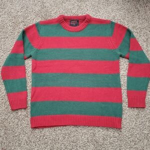 Mondo A Nightmare On Elm Street Horror Sweater Knit Red Green Crew Size Medium